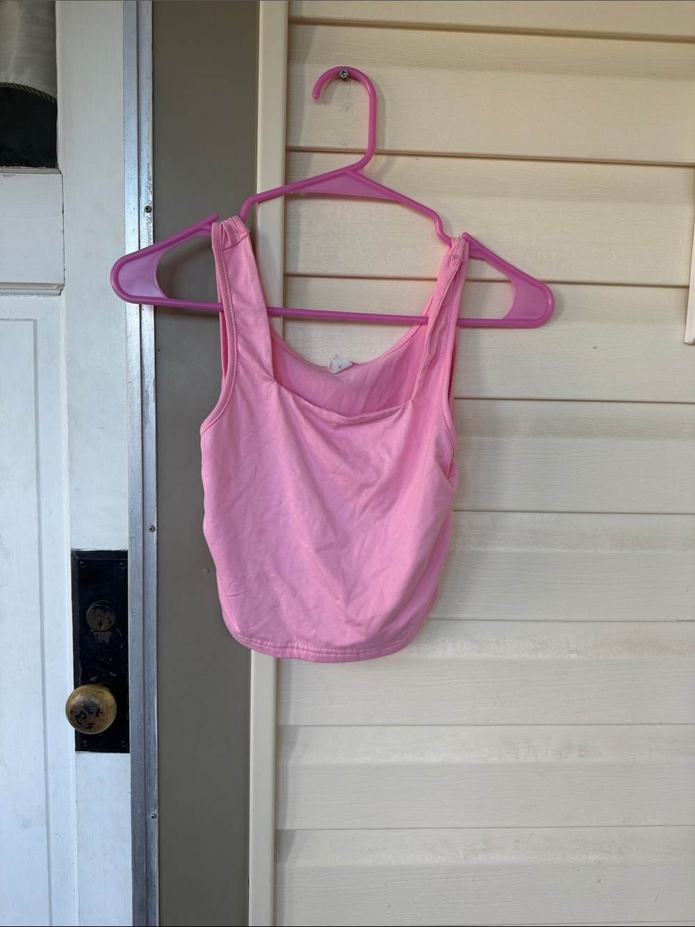 SHEIN Pink Crop Tank Top